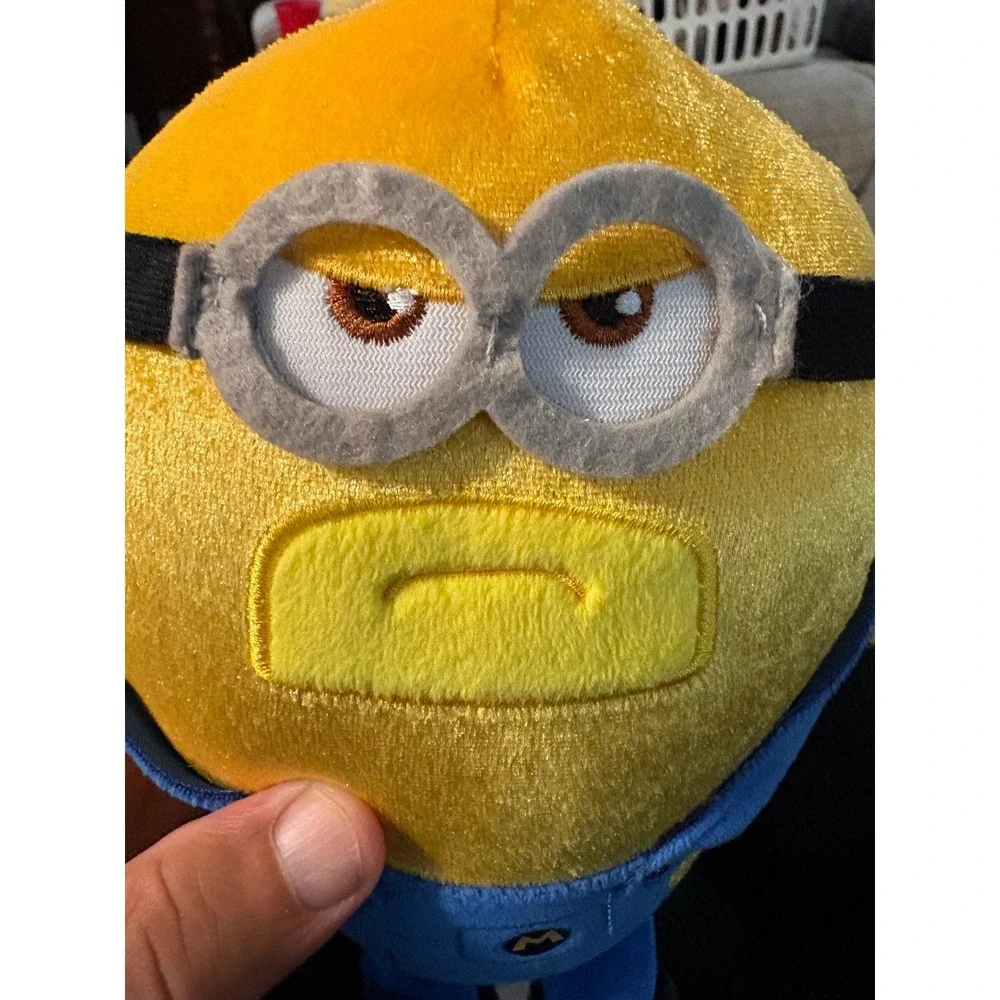 Despicable Me 4 Minion AVL Agent Tim Plush Stuffed Animal Yellow Blue Toy
